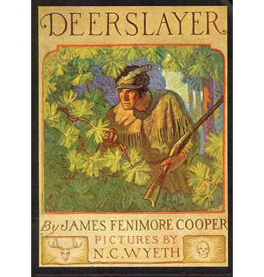 « deerslayer » par n.c. wyeth rétro