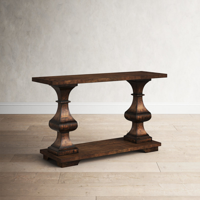 Gildford 54 " W Solid Wood Top Console Table
