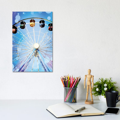 Carnival Blues I 1 Piece Wrapped Canvas Wall Art