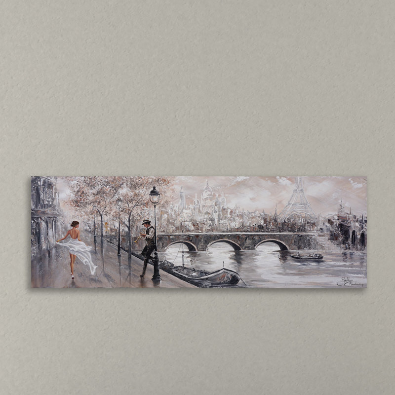 Breathless, Paris Flair by Isabella Karolewicz - Wrapped Canvas Panoramic Painting, 41 cm H x 122 cm W