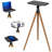 VIVO Dark Walnut Easel Studio Projector Stand (STAND-VP02D)