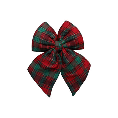 Christmas Bow Decoration Checkered Bow Pendant Window Decoration Christmas Tree Decoration