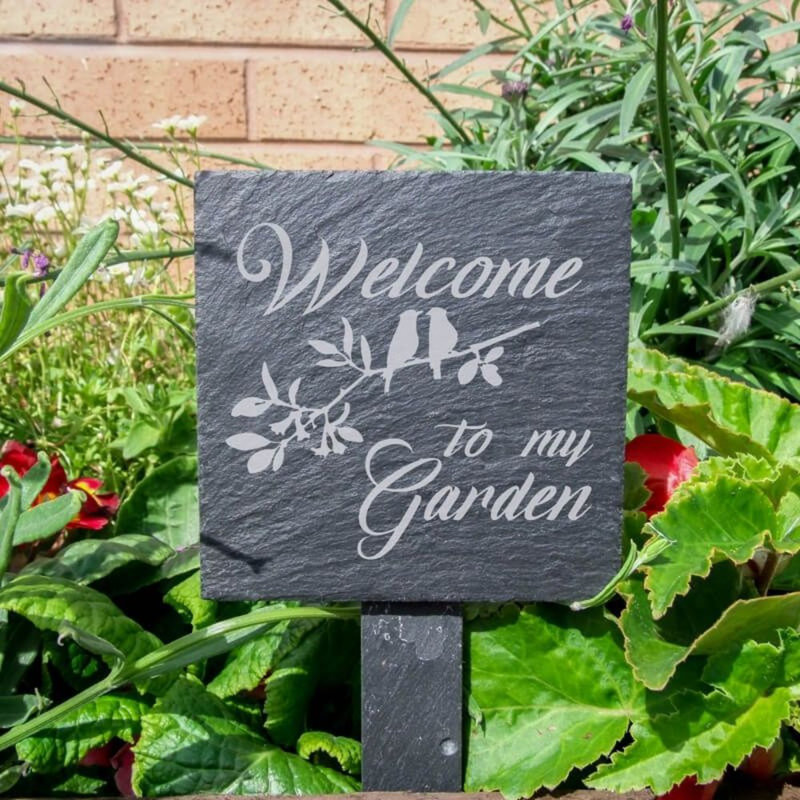 Ivanhoe Stone Plants & Flowers Garden Sign