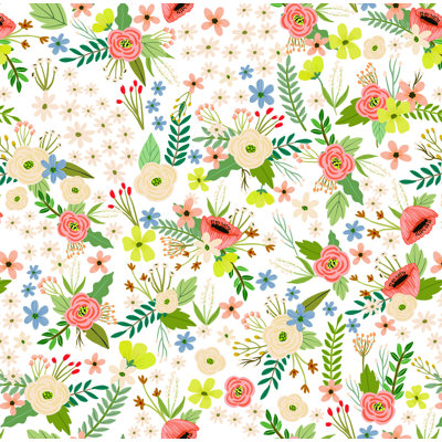 Sophie Floral Black Boudreaux Wallaper