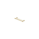 Deltana BBS2006/24-4 24" Center To Center Sobe Series Towel Bar Double Brushed Brass