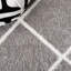 Tapis géométrique gris / blanc-718212205