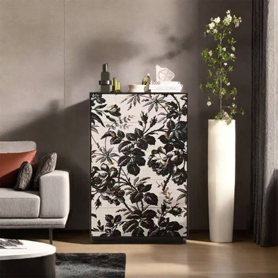 Elegant 5 Drawer Storage Cabinet with Pine Frame