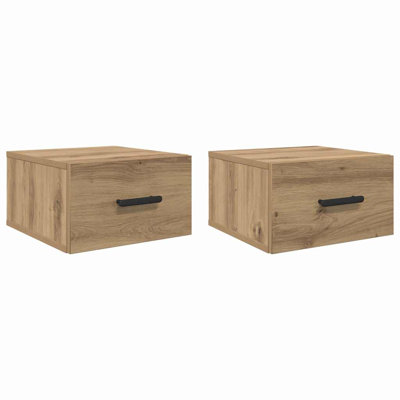 Bedside Cabinet Wall-Mounted 2 Pcs 35 X 35 X 20 Cm