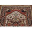 Tapis de couloir géométrique Heriz Serapi fait à la main 3 x 8