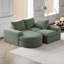 Canapé modulaire incurvé en chenille de 99 pouces avec méridienne, canapé modulaire en forme de L avec sièges profonds, canapé modulaire en chenille pour le salon et la chambre à coucher, aucun assemblage requis-2142681190