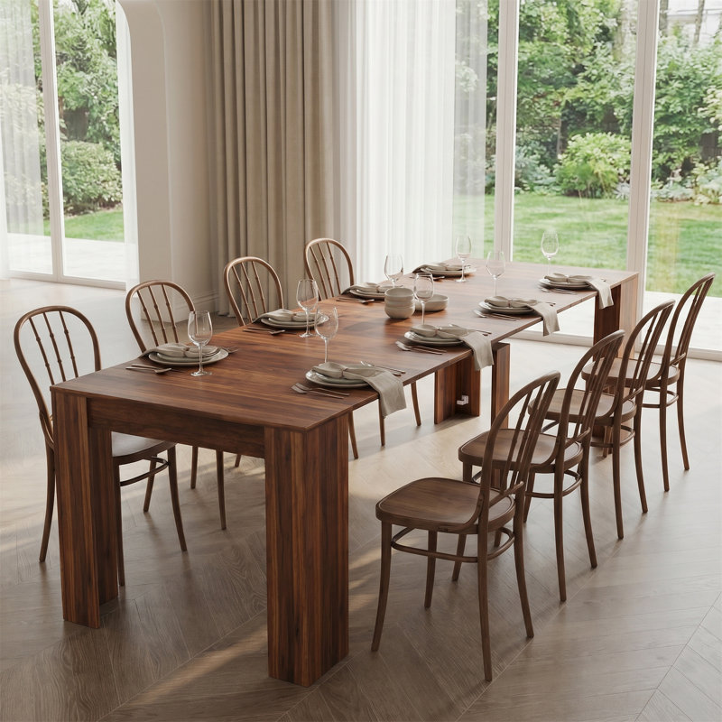 Table de salle à manger extensible, jusqu'à 118,50 pouces de long, idéale pour les salles à manger et les salons