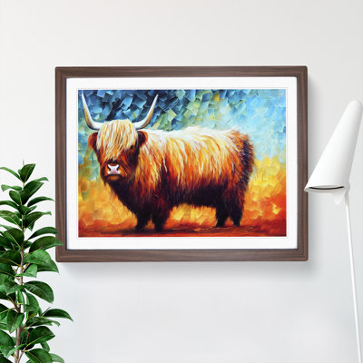 Highland Cow Vol.2 Abstract - Single Picture Frame Print