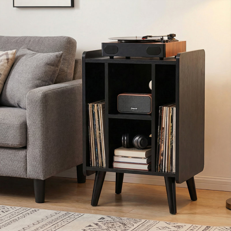 67 cm H Media Shelves, Black