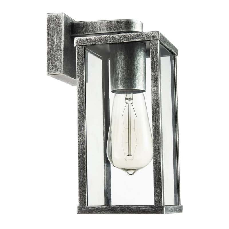 Brushed 24cm H Outdoor Wall Lantern