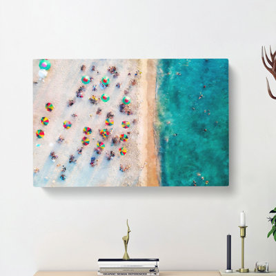 Miami Florida Beach - Wrapped Canvas