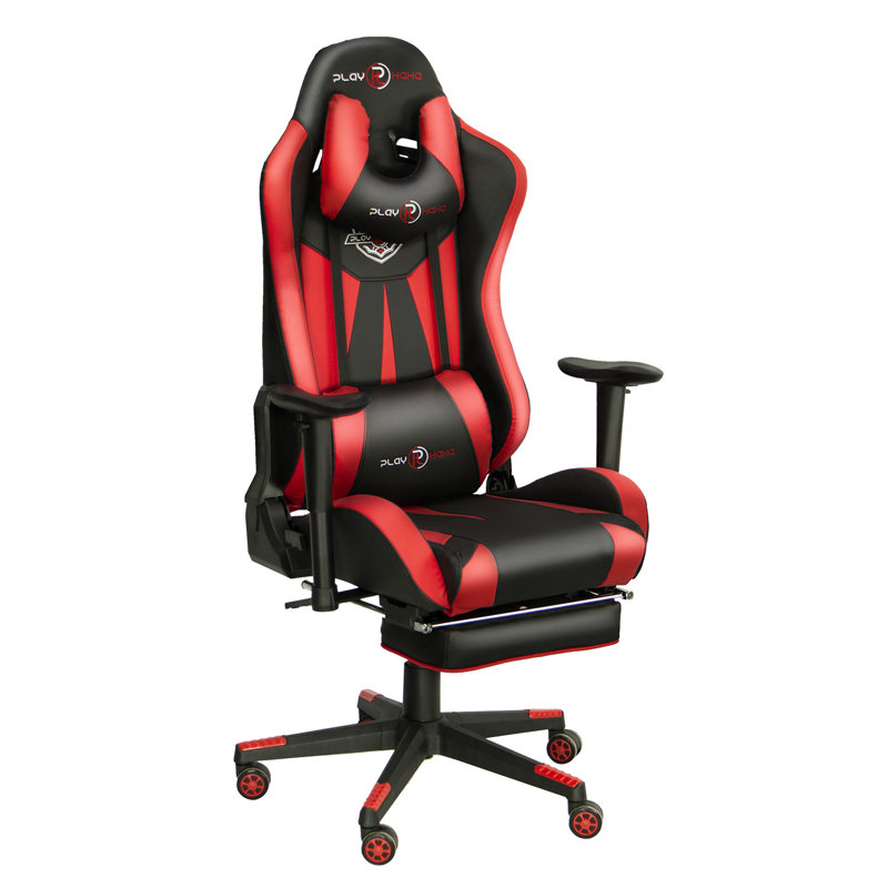 Fauteuil de jeu et de course Divger, Rouge / noir