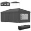 3x6m Pop-Up Gazebo, Garden Gazebo with Curtain Walls and Windows-135726297