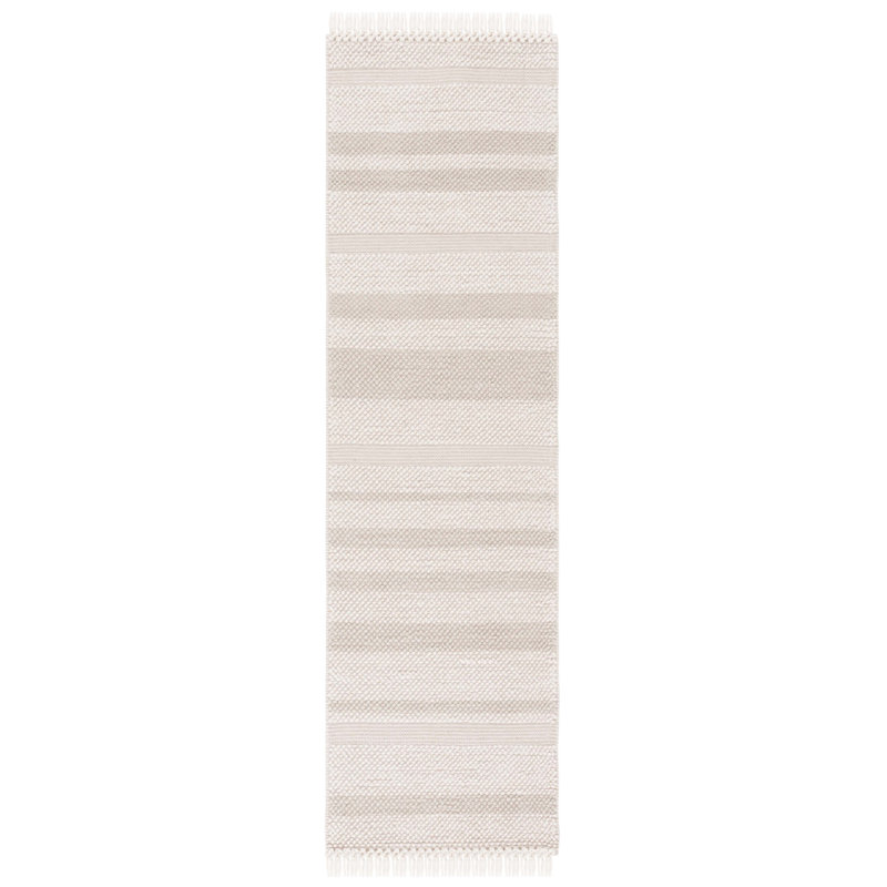 Tapis gris ivoire / gris Charvik, Tapis de couloir 2 pi 3 po x 8 pi