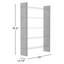 Bibliothèque standard H 79,5 "x l 55" Alexis