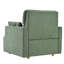Oversized Chair with Storage Ottoman, Dark Green