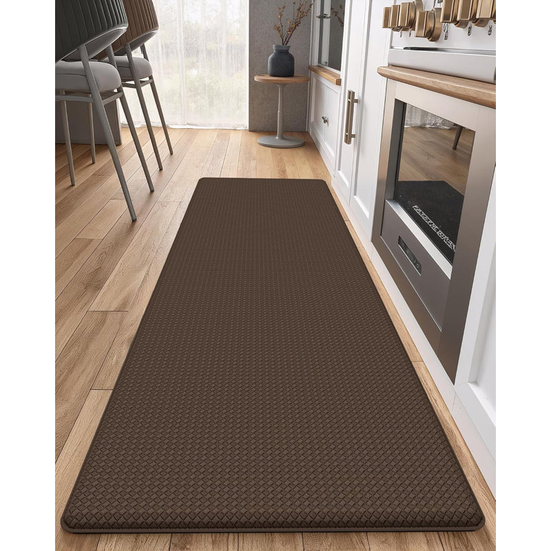 Tapis de cuisine antidérapant Dipson, Tapis de couloir 1 pi 4 po x 7 pi 11 po, Vert