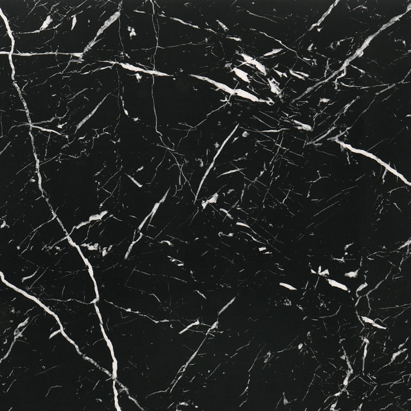 3-Piece Marble Top Coffee Table Set: Modern Rectangular Centre Table with 2 Matching End Tables, Sturdy Solid Wood Legs for Living Room, Apartment, Small Spaces