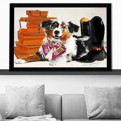 «Fashionista Border Collie» par By Jodi - impression