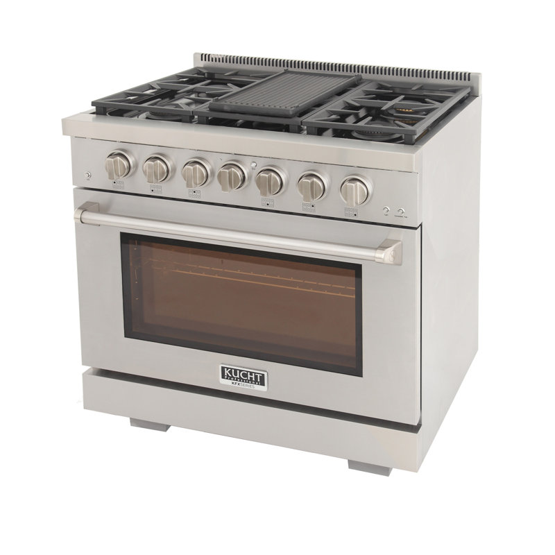 Kucht 36'' W Free Standing Range, Liquid Propane, Light Blue