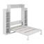 Lit escamotable double avec tablettes et DEL-1638913539