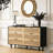 59.06"6-Drawers Rattan Storage Cabinet Rattan Drawer-760539673