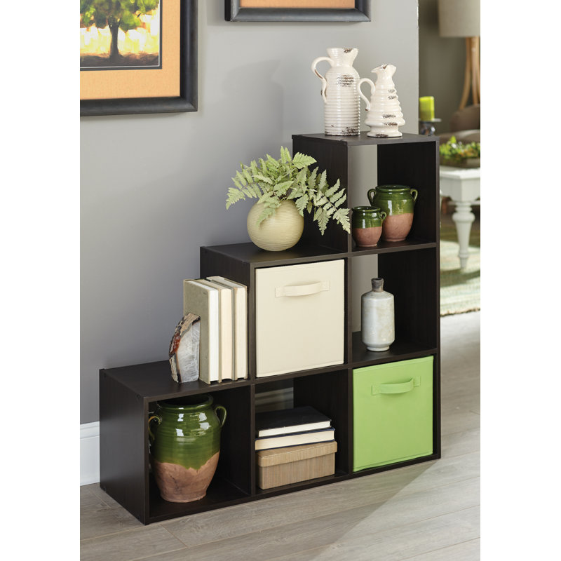Cubeicals 35.85'' H x 35.79'' W 3-2-1 Cube Bookcase, Espresso