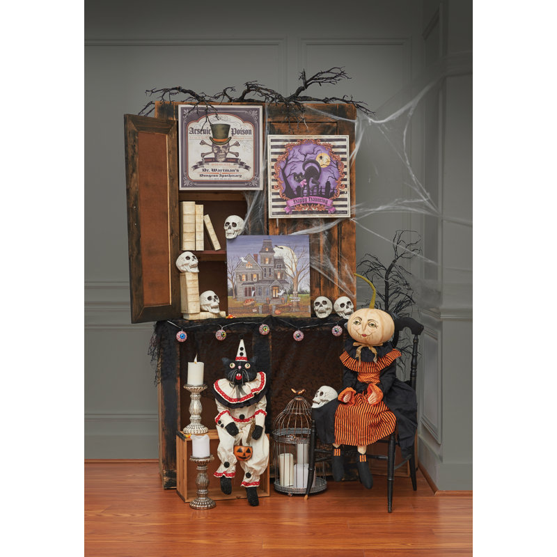 Figurine de poupée Amala Spooky Pumpkin Joe Spencer Gathered Traditions