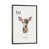 Dark Rustic Wood Framed Canvas selected