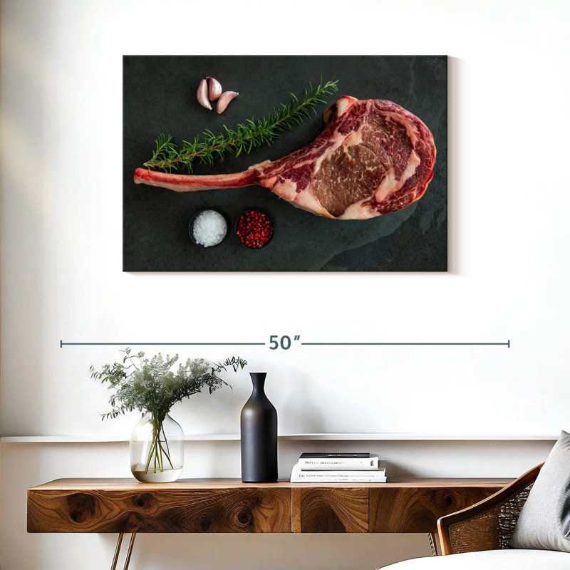 Yarlin Raw Tomahawk Steak, 24" H x 36" W
