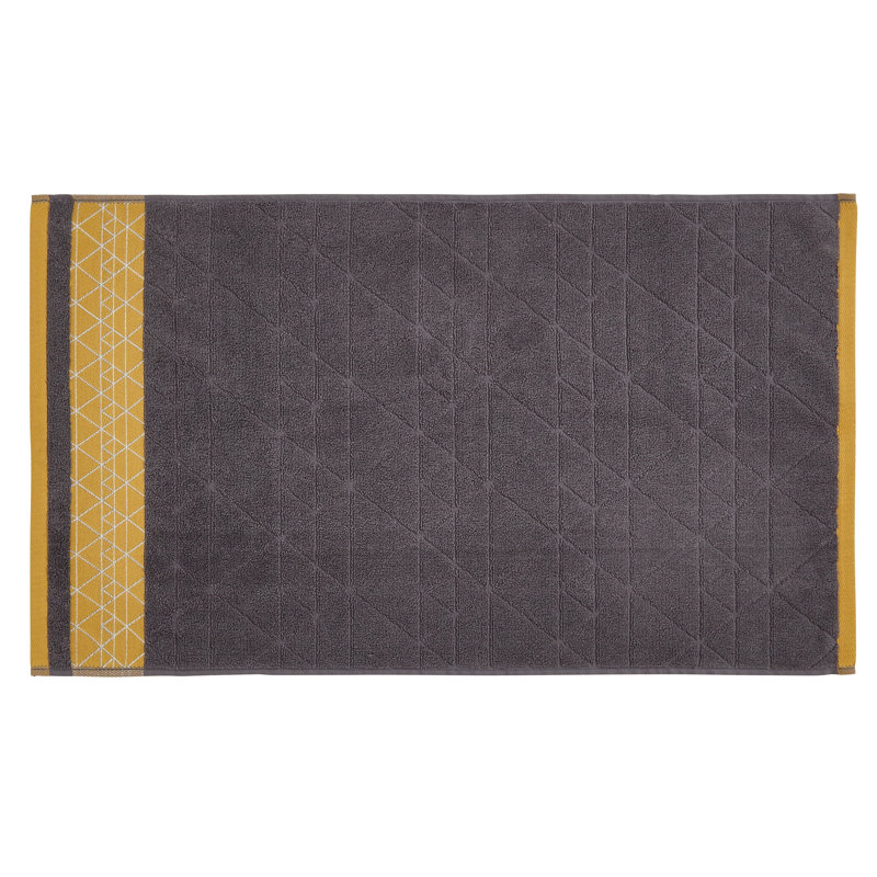 Diamond 2 Piece Bath Towel Same-Size Bale, Grey