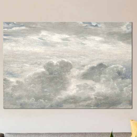 «Cloud Study I» par Sophia Mann - impression sur toile tendue, H 18 po x l 26 po x P 1,5 po, Toile tendue, Pas de tapis