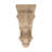 10 in x 4-3/4 in x 5-3/8 in Unfinished Small Hand Carved Solid Acanthus Leaf Wood Corbel-51892253