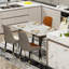 Funke Stone Top Metal Base Dining Table-1888359449