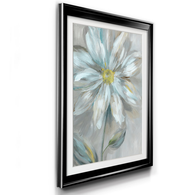 Simple Flower II - cadre photo, reproduction d'art sur papier, H 26,5 po x l 36,5 po x P 1,5 po, Noir