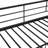 Twin Over Twin Size Metal Bunk Bed With Slide And Guardrails, Black