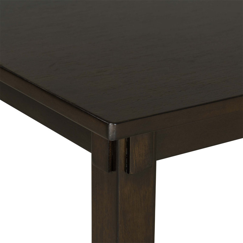 Ensemble de table de salle à manger 6 pièces comprenant une table rectangulaire, quatre chaises confortables et un banc spacieux pour les réunions de famille