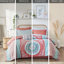 Draps et édredon pour lit simple TG - imprimé médaillon corail, tissu en microfibre, collection de literie avec bourre, brodé