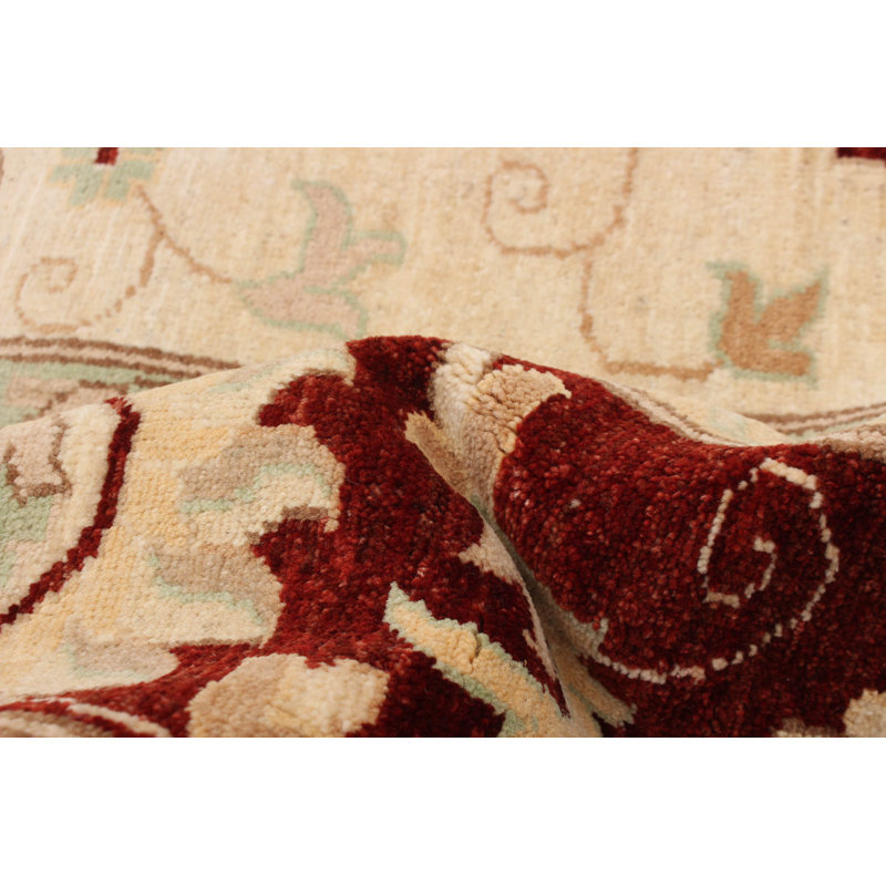 Tapis ivoire Peshawar Oushak 7 pi 10 po x 10 pi 3 po