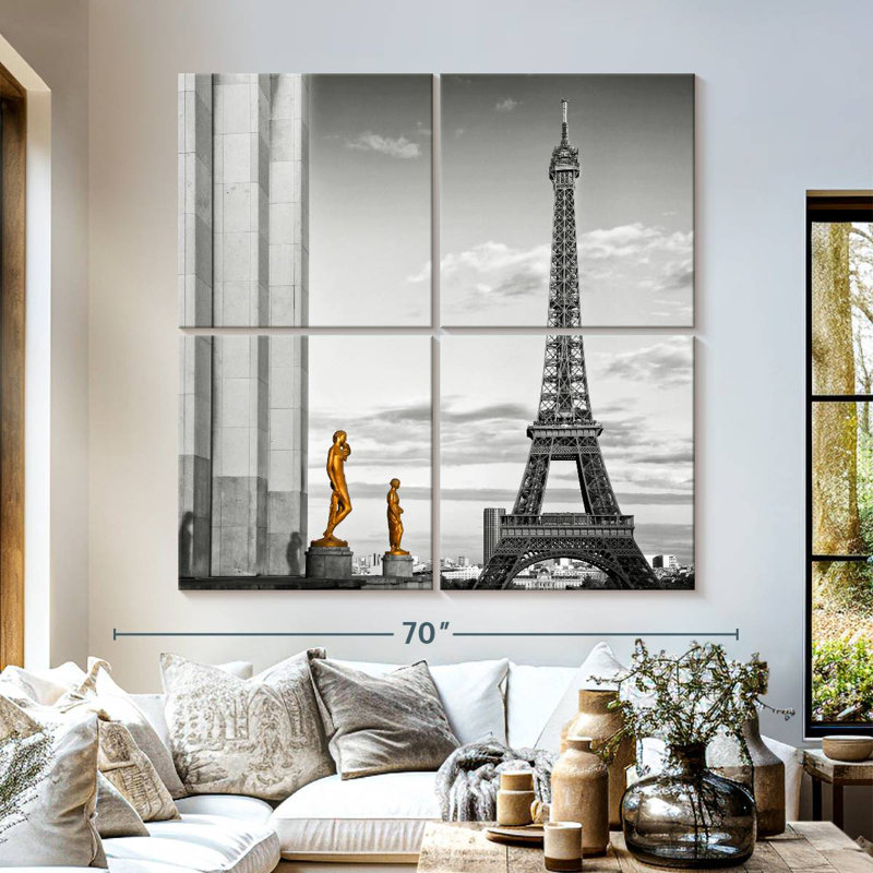Lilie Eiffel Tower View, 57" H x 57" W