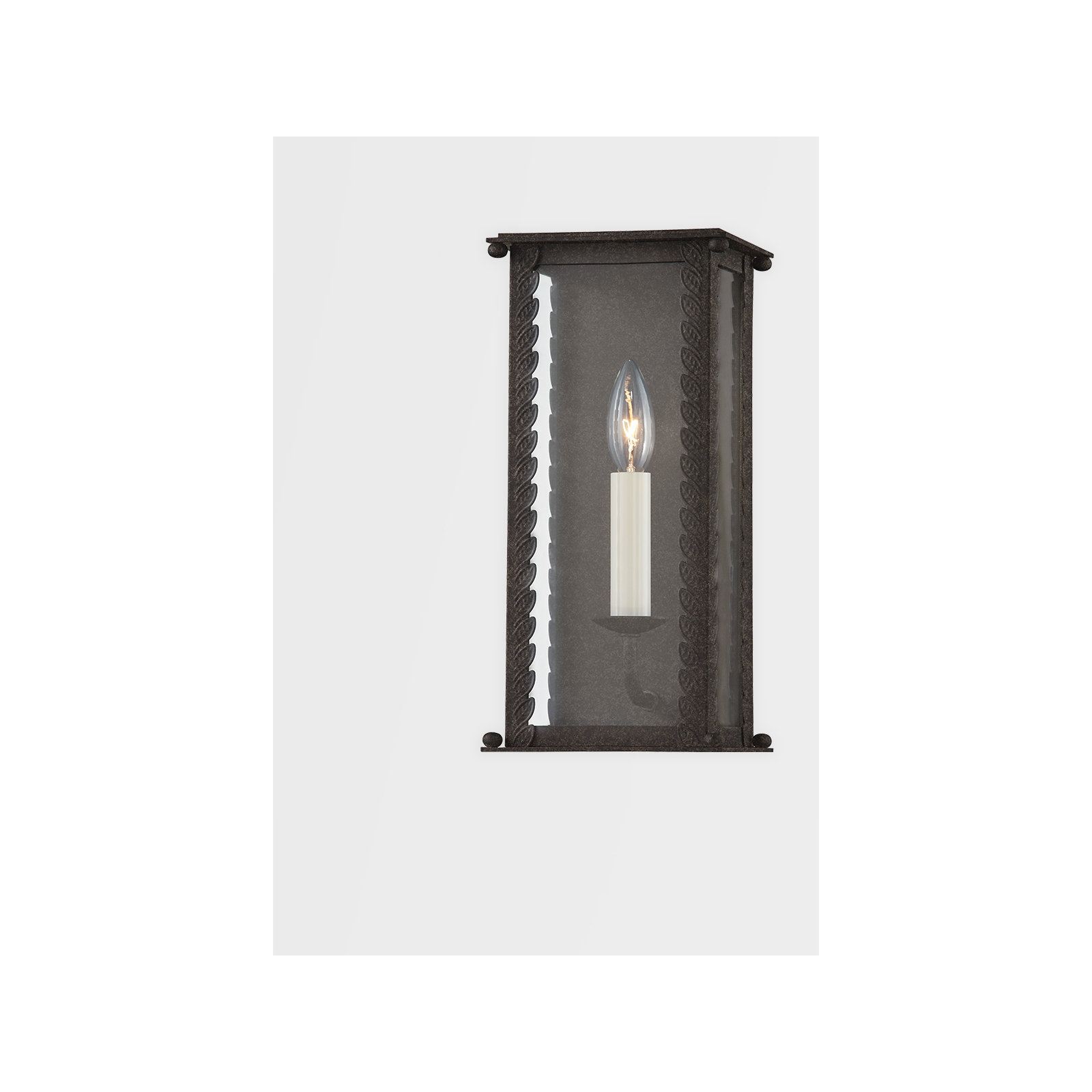 Zuma Light Wall Sconce, French Iron, 13" H x 6.25" W x 5.25" D