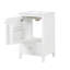 Meuble-lavabo de 20 po avec lavabo, armoire de salle de bain avec porte à fermeture douce, support de rangement et tiroir, blanc-279123888