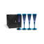 Prism Champagne Flutes - Blue S/4