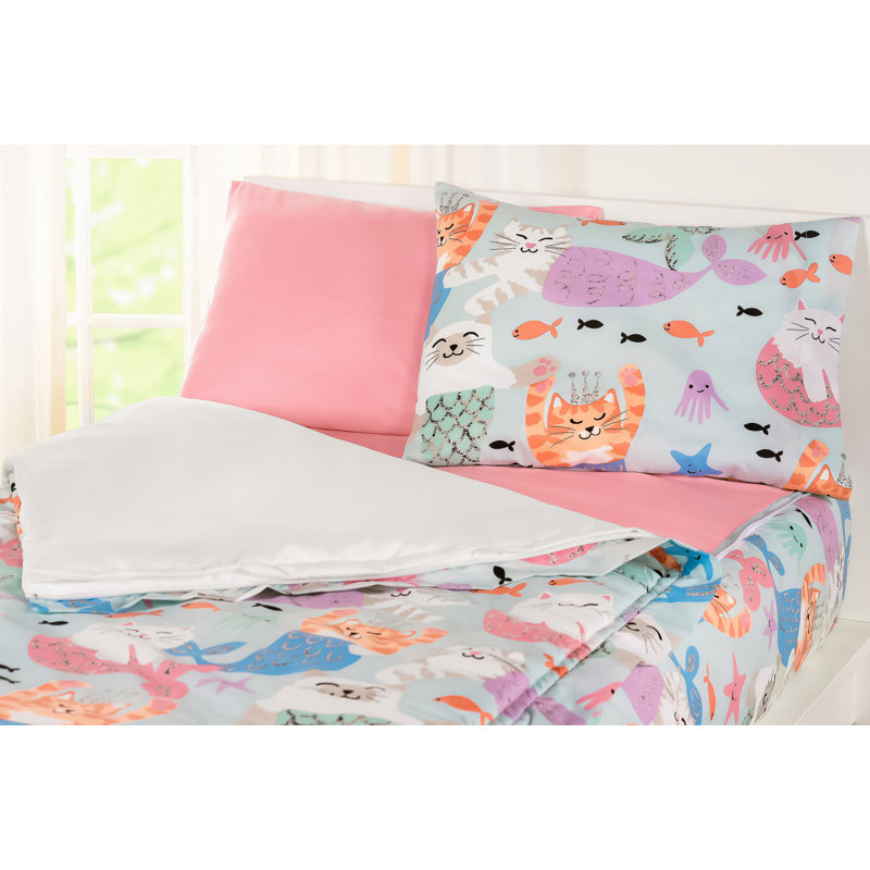  Cats Bunkie Deluxe All-In-One Zipper Bedding Set, Twin