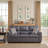 3-Piece Leathaire Living Room Furniture Set - Easy to Clean, with Chair, Loveseat and Sofa-116620174