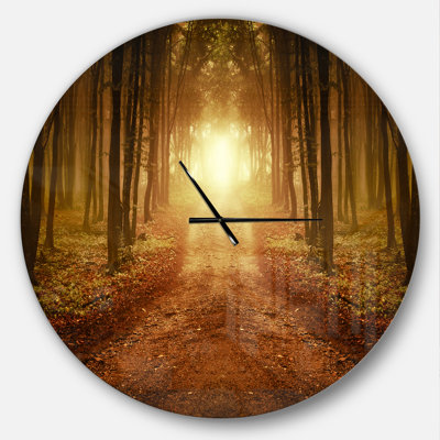Horloge murale Swigart Farmhouse Designart Road